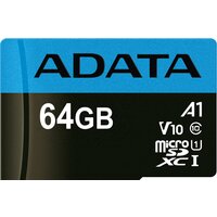 Карта памяти ADATA Premier AUSDX64GUICL10A1-RA1 microSDXC 64GB (с адаптером) - фото2