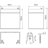 Аккумулятор для ИБП Delta HR 12-21W (12В/5 А·ч) - фото2