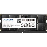 Оперативная память ADATA 8ГБ DDR5 SODIMM 4800 МГц AD5S48008G-S - фото1 Оперативная память ADATA 8ГБ DDR5 SODIMM 4800 МГц AD5S48008G-S - фото1