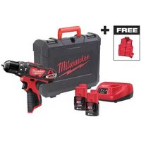Ударная дрель-шуруповерт Milwaukee M12 BPDMC-202C 4933499465 (с 2-мя АКБ, кейс) - фото1 Ударная дрель-шуруповерт Milwaukee M12 BPDMC-202C 4933499465 (с 2-мя АКБ, кейс) - фото1