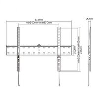 Кронштейн для телевизора Gembird WM-70F-01 фото-2 Кронштейн для телевизора Gembird WM-70F-01 фото-2
