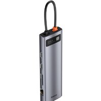 Док-станция Baseus Metal Gleam Series 11-in-1 Multifunctional HUB Type-C Hub Docking Station CAHUB-CT0G фото-4