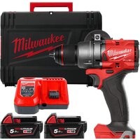 Дрель-шуруповерт Milwaukee M18 FUEL M18FDD3-502X 4933479863 (с 2-мя АКБ 5 Ач, кейс) - фото1