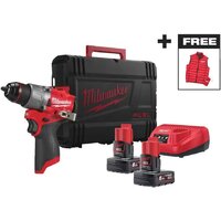 Ударная дрель-шуруповерт Milwaukee M12 FPD2MC-602X 4933499463 (с 2-мя АКБ, кейс) - фото1 Ударная дрель-шуруповерт Milwaukee M12 FPD2MC-602X 4933499463 (с 2-мя АКБ, кейс) - фото1