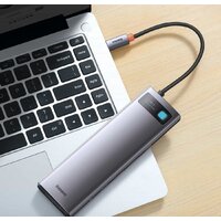 Док-станция Baseus Metal Gleam Series 12-in-1 Multifunctional Type-C Hub Docking Station WKWG020213 фото-5