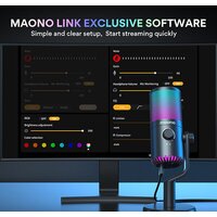 Проводной микрофон Maono DM30 RGB (черный) фото-4