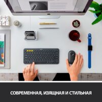 Мышь Logitech M350 Pebble (графит) фото-3