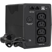 Источник бесперебойного питания ExeGate Power Back BNB-1000.LED.AVR.4C13.RJ.USB - фото2