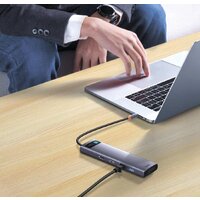 Док-станция Baseus Metal Gleam Series 12-in-1 Multifunctional Type-C Hub Docking Station WKWG020213 фото-4