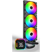 Система жидкостного охлаждения для процессора Montech HyperFlow Digital 360 (черный) фото-3