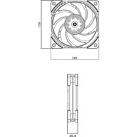 Вентилятор для корпуса Thermalright TL-B12 EXTREM фото-2