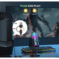 Проводной микрофон Maono DM30 RGB (черный) фото-5
