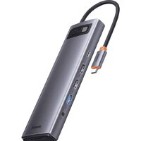Док-станция Baseus Metal Gleam Series 12-in-1 Multifunctional Type-C Hub Docking Station WKWG020213 фото-3