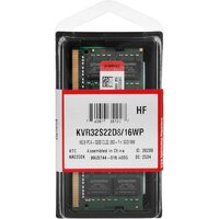 Оперативная память Kingston 16ГБ DDR4 SODIMM 3200 МГц KVR32S22D8/16WP фото-3