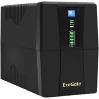 Источник бесперебойного питания ExeGate Power Back BNB-1000.LED.AVR.4C13.RJ.USB - фото1