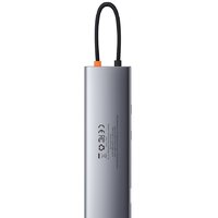 Док-станция Baseus Metal Gleam Series 11-in-1 Multifunctional HUB Type-C Hub Docking Station CAHUB-CT0G фото-5