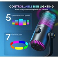 Проводной микрофон Maono DM30 RGB (черный) фото-3