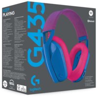 Наушники Logitech G435 Lightspeed (синий/малиновый) фото-5